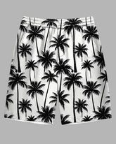 Men's Hawaiian Style Coconut Trees Printed Outdoor Casual Big and Tall Shorts
